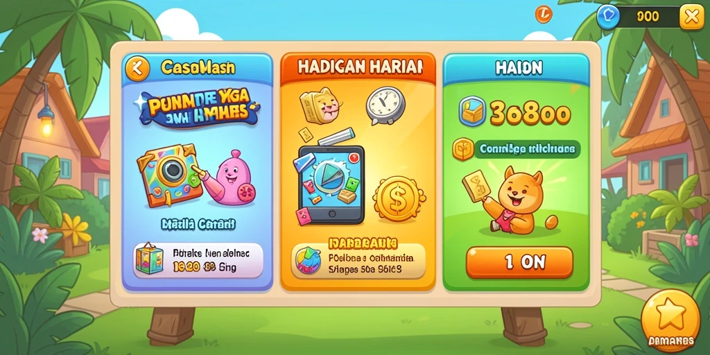Bonus harian yang meningkatkan peluang menang.