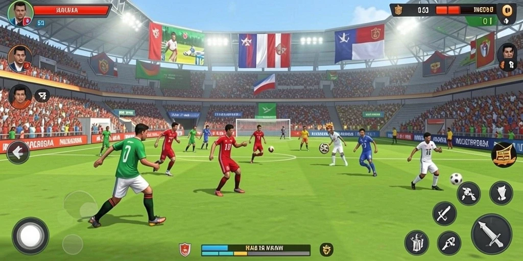 Tangkapan layar dari mode multiplayer yang menghibur.