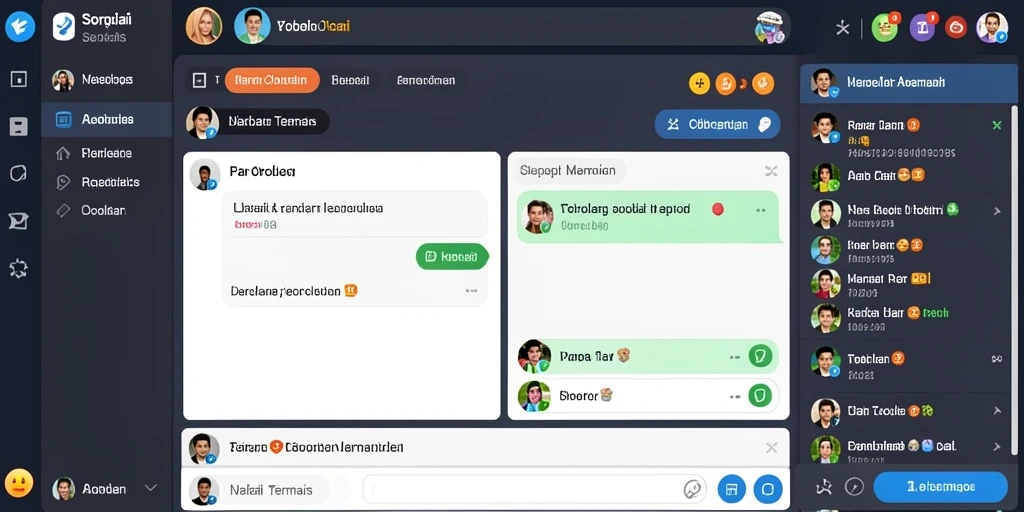 Tampilan fitur sosial HUGO77 untuk berinteraksi dengan pemain lain.